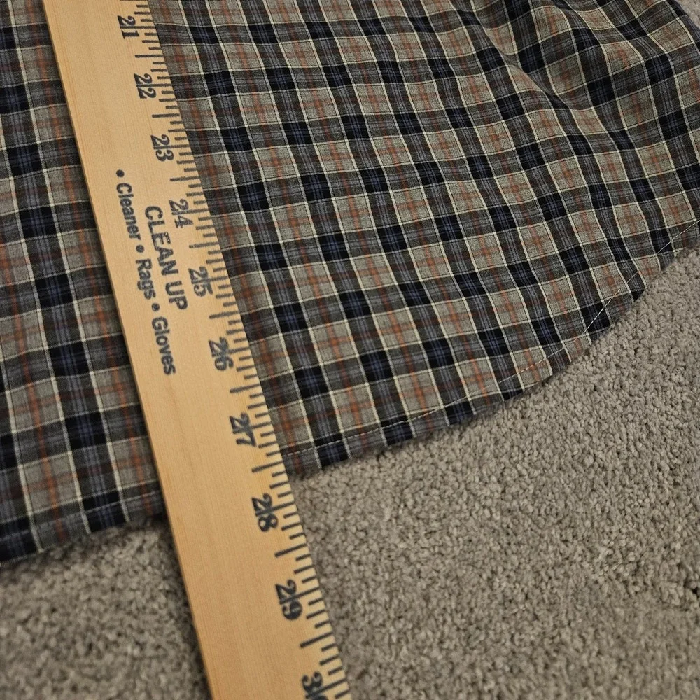 Banana Republic Men's Plaid Shirt M 15-15.5 100% Cotton Long Sleeve Button Front